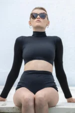 jupiter long sleeve bikini top