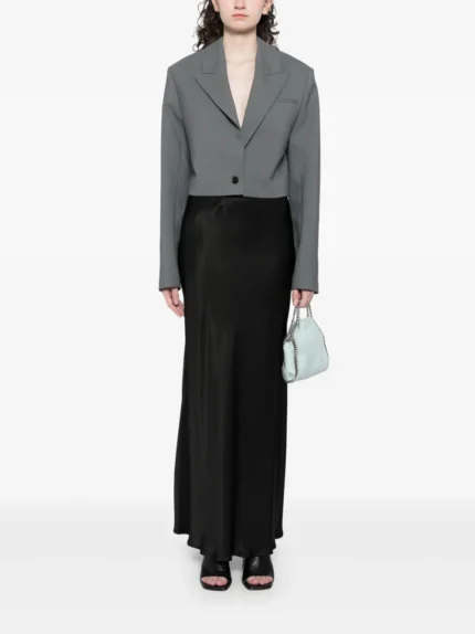 cropped boxy fit blazer