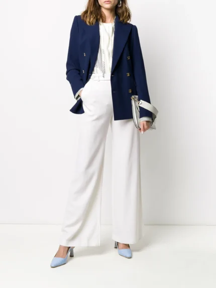 Tailored double-breasted blazer